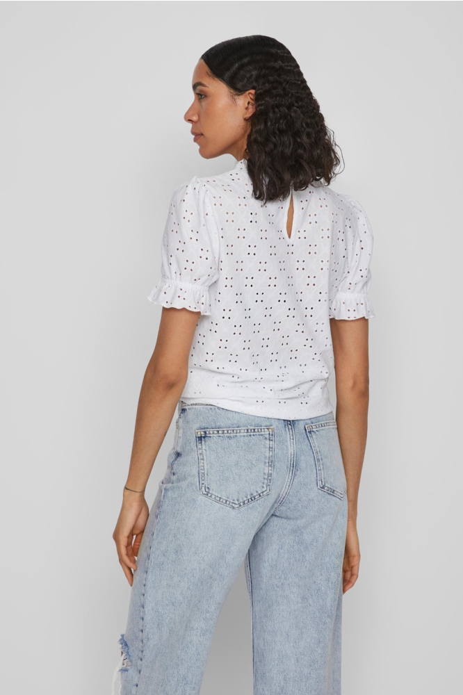 VIKAWA S/S FLOUNCE TOP/SU - NOOS 14070251 Optical Snow